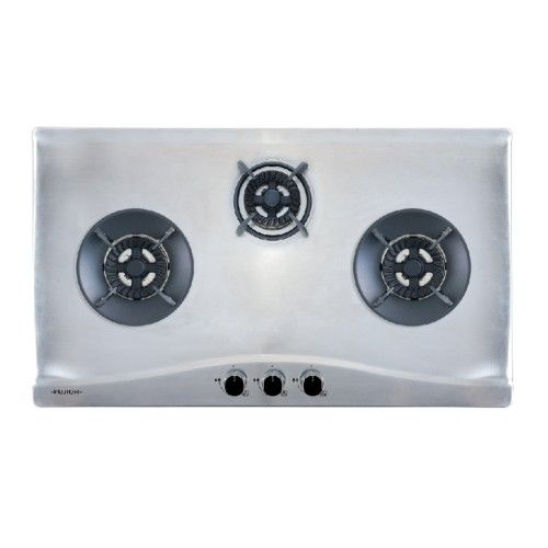 Fujioh%203%20Burner%20Gas%20Hob:%20FH-GS5530SVGL%20(Black%20Glass)%20/%20FH-GS5530SSVSS%20(Stainless%20Steel)%20&%20Rinnai%20Slimline%20Hood:%20RHS329PB%20-%20Image%203
