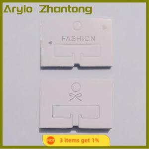Aryio 50Pcs Simple Hair Clip Packaging Paper Cards Fashion Hair Accessories Display Cards Hair Clip Cardboard Hairpin Tags Holders