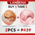 LANBENA Eye Patch Remover Eye Bag Dark Circles Removal Antioxidant Vitamin C Eye Mask Under Eyes Patches Anti-aging Skincare Beauty Eye Patches 60Pcs（BUY 1 TAKE1）. 