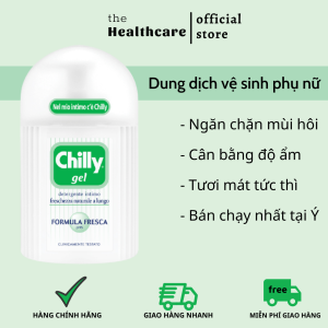 Dung dịch vệ sinh phụ nữ Chilly Gel ngăn mùi kháng khuẩn se se lạnh 200ml
