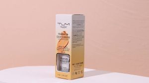 2pcs TLM Color Changing Foundation Liquid with 2 Brushes and 2 Cosmetics Sponge Flawless Full Coverage Natural Color Face Primer Base Makeup 30ml