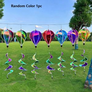 SJJL Nhựa Máy quay hình khinh khí cầu Bong Bóng 40cm Đa phong cách Cối quay sequin xoay Màu sắc ngẫu nhiên của cầu vồng Cối xay gió quay