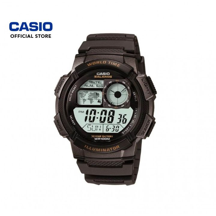Casio General AE-1000W-1AV Black Resin Band Men Sports Watch