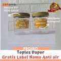 Toples Gula Kopi 650 ml warna GoldTempat Susu Tempat  Bumbu Toples Spagety Minimails Wadah Bumbu Dapur Zanarra Toples bumbu ada tulisannya free label  toples plastik toples set unit  ada nama tepung terigu Toples Gula. 