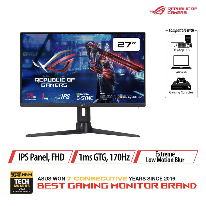 ASUS ROG Strix XG276Q Gaming Monitor – 27 inch Full HD (1920 x
