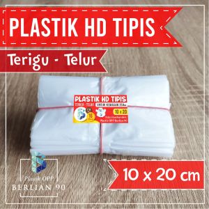 Plastik Hd tipis 10x20 / Plastik Buram Tahan Panas/Plastik Anti Panas 1 Pack 5 Ikat Kapasitas 1/4 Kg
