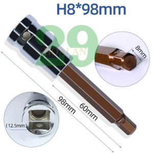 Khẩu lục giác các kích cỡ từ H4-H19 cho bulong 1/2 inch dài 100mm