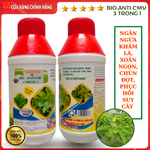 Chế Phẩm Phòng Trừ Xoăn Ngọn Khảm Lá Chùn Đọt Sượng Trái Cho Tất Cả Cây Trồng BIO.ANTI CMV 3 TRONG 1