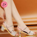 BS Korean Two-way Pointed Block Sandal for Women Fashion Summer Heels#611. 