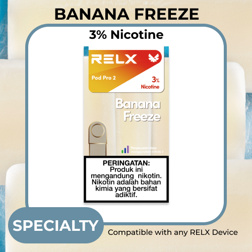 RELX Pod Pro 2 - Banana Freeze (Isi 1 Pod) | Lazada Indonesia RELX Pod Pro 2 - Banana Freeze (Isi 1 Pod) | Lazada Indonesia