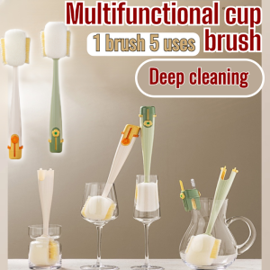Cup Brush Deep Cleansing Durable Stains Have No Place to Hide Storage Rustproof Convenience Long Handle