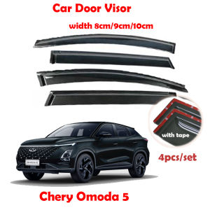For Chery Omoda 5 Car Door Visor Wind Deflector Rainproof Sunproof Kening Tingkap Kereta Tape Primer DIY 4pcs/set