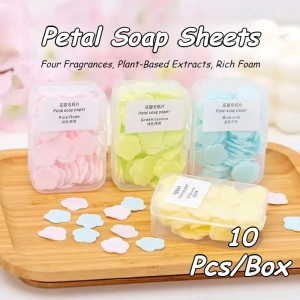Fragrances Petal Soap Sheets Rich Foam Plant Extract Disposable Hand Soap Portable Travel Soap Paper