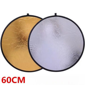 แผ่นรีเฟล็กซ์ สะท้อนแสง แผ่นสะท้อนแสงถ่ายภาพ 60cm ใช้สะท้อนแสงเพิ่มมิติให้กับภาพหรือวีดีโอ กระจายแสง