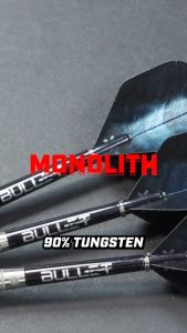 BULLET STEEL TIP DARTS - 25G Bullet Monolith 90% TUNGSTEN STEEL DART SET