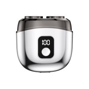 SELENAAL Pocket Type Mens Electric Shaver Rechargeable Digital Display Portable Travel Razor Waterproof Washable Mini Shaving Machine Outdoor