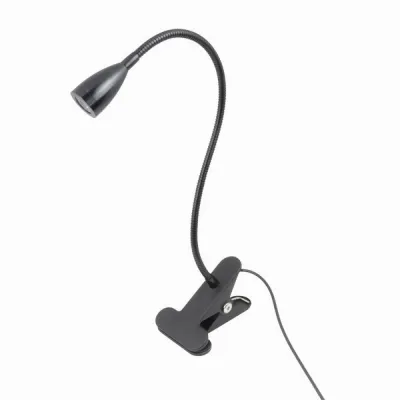 YERZ Flexible Gooseneck Clip-on Table Lamp Metal Clamp Adjustable Spotlight Reading Light Versatile 10 Dimmable Brightness LED Desk Lamp Reading