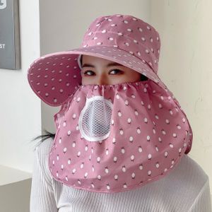 Topi Visor Lipat Wanita Anti UV Lebar / Topi Pantai Cadar T36