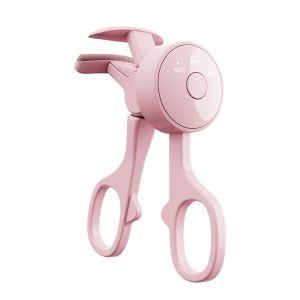 Heated Eyelash Curler with 3 Temperature Settings USB Rechargeable Silicone Curler for All Lash Types