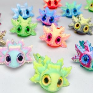 GAOSU Bộ phận di chuyển Hình ảnh Newt in 3D Mắt mô phỏng Thiết kế đa khớp Mô Hình Mắt Giả Mô hình mô phỏng 3D In ấn Hình nhân di chuyển đa khớp Phụ kiện nhà cửa