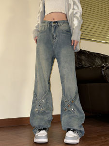 celana jeans panjang wanita celana korea hw celana straight pants