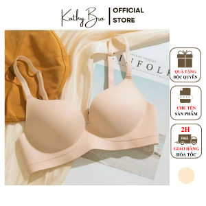 B73 Áo Lót Su Nâng Ngực Trơn Basic KATHY BRA Che Mỡ Lưng Không Gọng Đêm Vừa Mềm Mại Siêu Hót