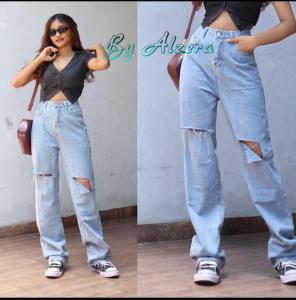 ALZERA~NEW JEANS PREMIUM SEMI KULOT SOBEX DISTRO CODE 21-02