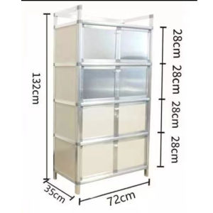 ตู้ครัวสแตนเลสตู้ครัวตู้อเนกประสงค์ 1/3 / 4Layers Storage Cabinet