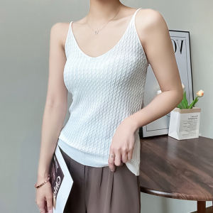 ⚡Port⚡ blouses women new style 2025 Korean fashion tops Knitting Vest Women Inner Wear Outer Wear Niche Design Sense Fashionable Camisole Top 2️⃣0️⃣2️⃣5️⃣