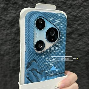 For HUAWEI Pura 90S Pro Max 5G Case PC Hard Fashion Carbon fiber texture Anti-Fingerprint Back Cover For Pura 90S Pro Shell