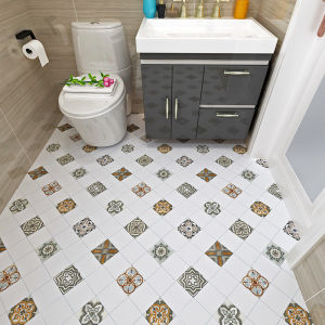 Bathroom waterproof wall sticker/self adhesive floor wallpaper/thickened wear-resistant and anti-slip/kitchen toilet floor sticker