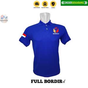 Kaos Kerah BAWASLU BERSAMA RAKYAT AWASI PEMILU BANYAK PILIHAN WARNA BKS