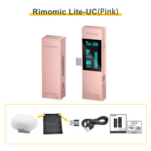 7RYMS RimoMic Lite Wireless Lavalier Microphone for iPhone AndroidPlug and Play Wireless Lapel Mic with USB-C/Lightning Interface for Video Recording Interview for iPhone 15 Huawei Mate60 Xiaomi Samsung