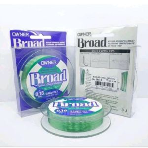OWNER Broad 300Meter Original Nylon Monofilament Tahan Kusut dan Keriting