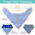 8-Pack Baby Bandana Drool Bibs for Drooling and Teething, 100% Organic Cotton, 3 Adjustable Sizes, Waterproof Odorless, Durable 3 Layer Super Absorbent Bibs for Baby Boy Girl, Baby Shower Gift Set (ToddlerFinest). 