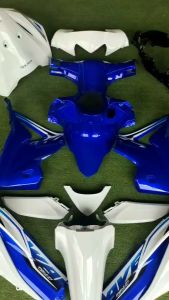 ชุดสีเวฟ 110 I สีขาวมุกตัดน้ำเงิน15ชิ้น