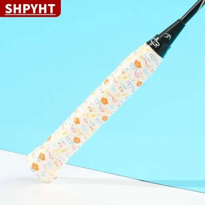 [COD] SHPYHT 1pcs mồ hôi thấm không trượt PU xử lý Grip Băng phim hoạt hình thiết kế quần vợt overgrip cho cầu lông Squash vợt