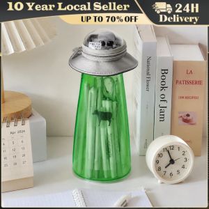 Fun Cartoon Alien Pen Case - UFO Shaped Large Capacity Portable Stationery Storage Bag for Students Cute School Office Supplies