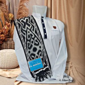 Sorban Kembang Batik Printing | Sorban Habib Zaidan | Sorban Yamani | Sorban Pria Arab Halus Panjang
