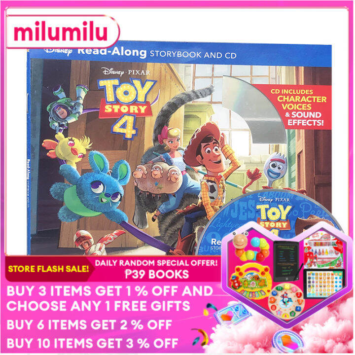 milu Toy Story 4 Toy Read Along CD Children s Story Book Young