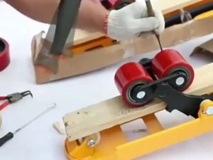 80x70 Jack Lift Pallet Wheel with Bearing Polyurethane Nylon Jack Lift Truck Load Wheel