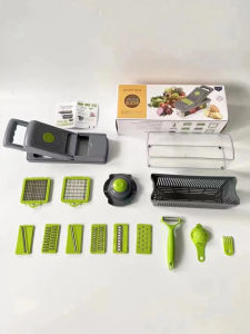 Vertical Diced Restaurant Manuel Food Grater 12 in 1 Vegetable Cutter Chopper Gadgets-KA-808