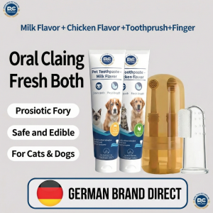 Petclear Pet Toothpaste 120g for Dogs & Cats | Edible Dental Gel Tartar & Plaque Remover Fresh Breath Chicken/Milk Flavor No Rinse COD