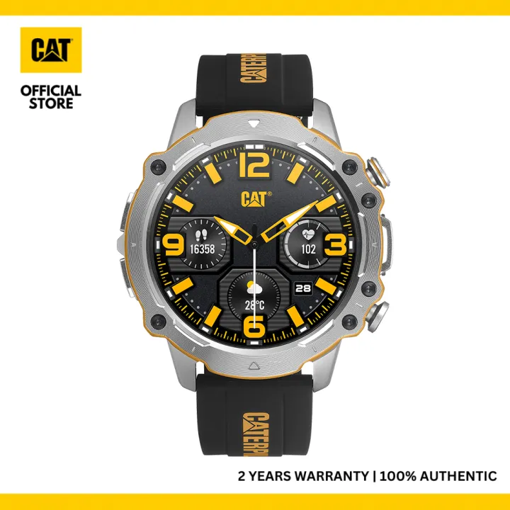 CAT SMART E1-140-21-100 | 1.43' AMOLED | IP68 | Black Silicone band Men Watch