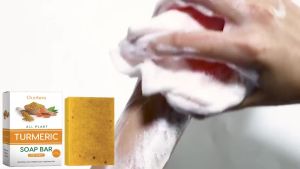 【High-quality】"Little Housekeeper" for Daily Skin Care! OCEAURA Lemon Curcumin Kojic Acid Soap Continuously Protect Skin Transparency