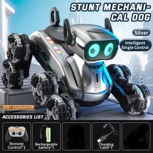 [ Stunt Drift Eight-Wheel Robot Dog ]，Deformation Car Gesture  Induction Eight-Wheel Stunt Robot Dog Climbing  Drift   Electric remote control toy