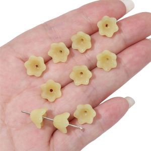 10/20 chiếc hạt pha lê thủy tinh hoa phong lan chuông có độ dốc 12x7mm cho kẹp tóc làm đồ trang sức bông tai thủ công tự làm phụ kiện vòng tay