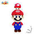 Mario Building Blocks Toy Decoration 玛丽益智积木拼插积木颗粒积木摆件. 