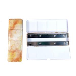 Watercolour Box 24 Well Watercolor Tray Metal Storage Case For Acrylics Gouaches Oil Watercolor