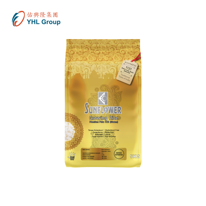 Sunflower Healthy Growing Rice Premium Basmathi Pusa 1121 Steam (5kg